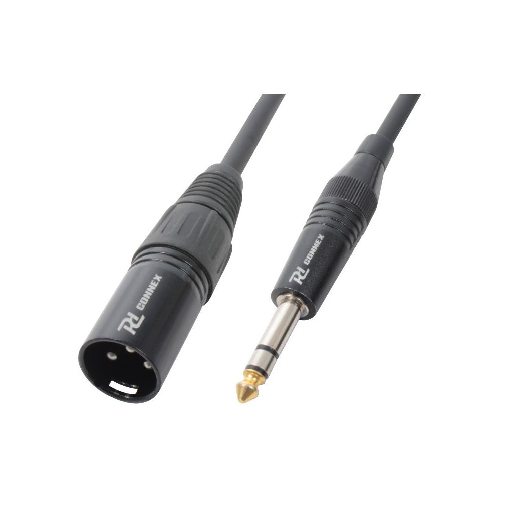 CAVO AUDIO JACK 6,3 MM STEREO CANNON XLR 3 PIN MASCHIO 1,5 MT