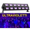 EFFETTO LUCE BARRA FLUO LED ULTRAVIOLETTI UV 12 X 3W alta luminosita'