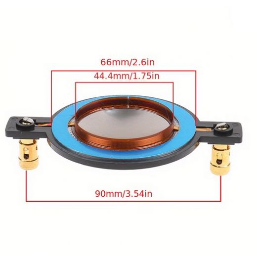 MEMBRANA MOBILE TWEETER DRIVER 8 Ohm RICAMBIO 44,4 MM 4,4 CM