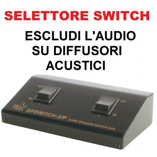 SELETTORE AUDIO SWITCH MIXER COMMUTATORE FILODIFFUSIONE (disattivi l'audio su stanze separate)