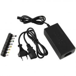 ALIMENTATORE UNIVERSALE PORTATILE NOTEBOOK PC 96W CON 8 ADATTATORI