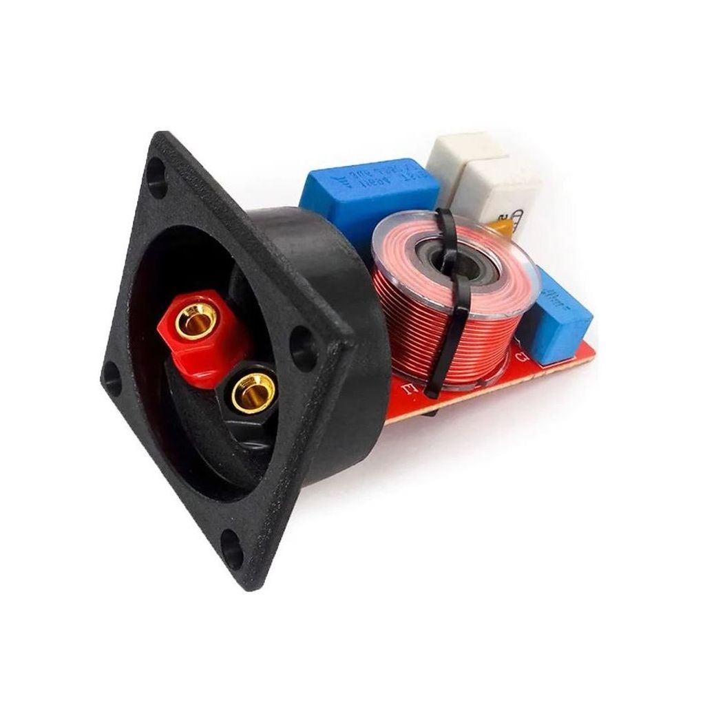 MORSETTIERA CASSE ACUSTICHE CON FILTRO CROSSOVER 4-8 Ohm 80W