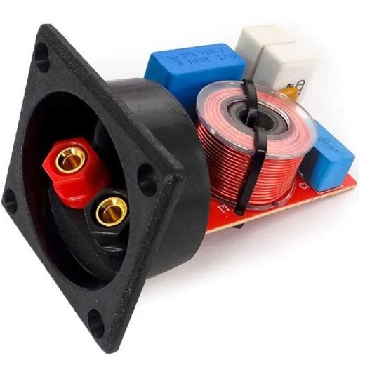 MORSETTIERA CASSE ACUSTICHE CON FILTRO CROSSOVER 4-8 Ohm 80W