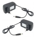 4 PEZZI -- Alimentatore 12V 2A - 12 VOLT striscie led telecamere universale connettore 5,5 mm