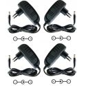 4 PEZZI -- Alimentatore 12V 2A - 12 VOLT striscie led telecamere universale connettore 5,5 mm