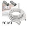 CAVO ANTENNA TV PARABOLA 20 METRI UTILIZZABILE PER SATELLITE O DVB-T2