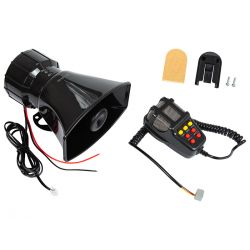 MEGAFONO PER AMBULANTI 100W CON SIRENA + TELECOMANDO 12V 108 dB