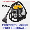 LAVA SEDILI AUTO DIVANI ALL IN ONE ASPIRAPOLVERE + LAVASEDILI 2300W SERIE PRO