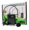 MICROFONO AD ARCHETTO + CRAVATTA UHF SENZA FILI RICARICABILE USB 5V