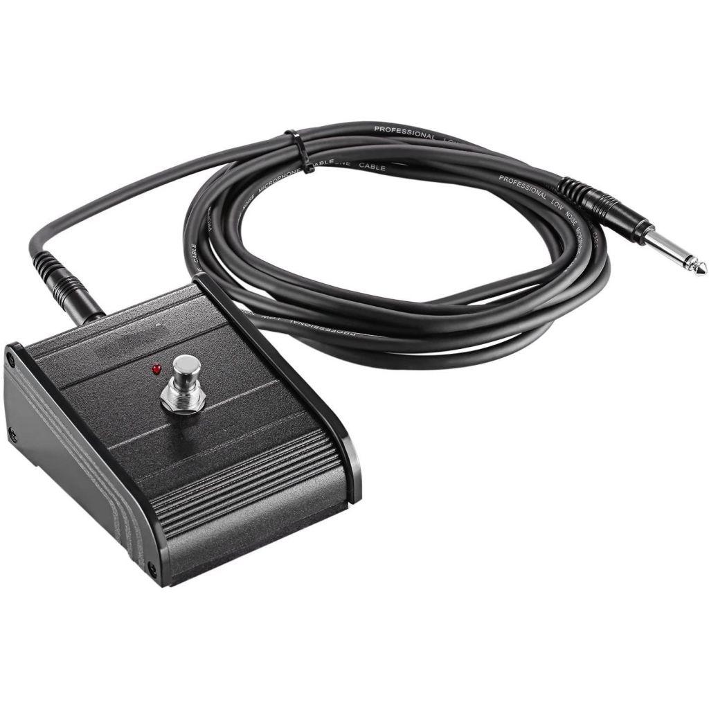 Interruttore a Pedale 1 Tasto On/Off a Piede con Cavo, Ideale per Chitarra Basso Amplificatore di Tastiera