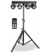 SET EFFETTI LUCE RGBW DJ PIANOBAR LIVE stativo + 4 effetti par led DMX - 1