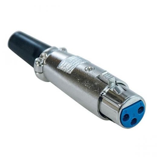 CONNETTORE AUDIO A SALDARE CANNON XLR FEMMINA PRESA 3 POLI PRO - 1