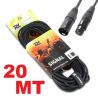 CAVO PROFESSIONALE XLR 20 mt. CANON M. + F. PROLUNGA MIXER CASSE - 1