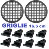 COPPIA GRIGLIE RETINA MASCHERINA 16,5cm PER CASSE ACUSTICHE ALTOPARLANTI - 1