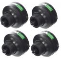 4 DRIVER TWEETER PIEZO ELETTRICO A VITE ACUTO CASSE ACUSTICHE - 1