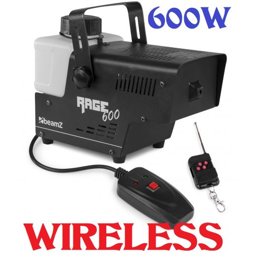 MACCHINA FUMO WIRELESS PROFESSIONALE 600W CON 2 TELECOMANDI nebbia smog - 1