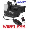 MACCHINA FUMO WIRELESS PROFESSIONALE 600W CON 2 TELECOMANDI nebbia smog - 1