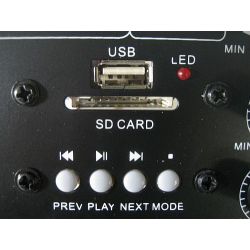 MODULO AMPLIFICATORE PANNELLO 400W RICAMBIO CASSE ACUSTICHE CON BLUETOOTH USB-SD-ECHO - 6