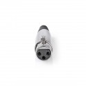 25 PZ. CONNETTORI ADATTATORI CANNON PRESA XLR 3 PIN F. FEMMINA x cavi audio - 1