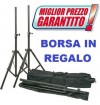 COPPIA STATIVI SUPPORTI TREPPIEDI X CASSE ACUSTICHE + BORSA REGALO - 1