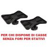 2 SUPPORTI UNIVERSALI PVC PLASTICA FLANGIA STATIVI ADATTATORE TREPPIEDI CASSE - 1