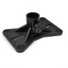 2 SUPPORTI UNIVERSALI PVC PLASTICA FLANGIA STATIVI ADATTATORE TREPPIEDI CASSE - 3