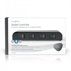 SELETTORE AUDIO SWITCH 4ch. COMMUTATORE FILODIFFUSIONE CASSE ACUSTICHE - 5