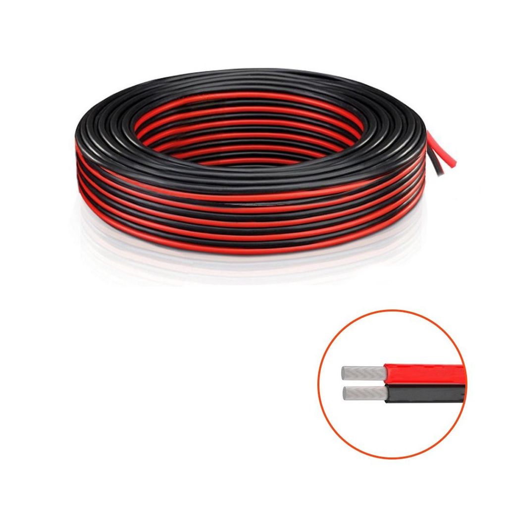 20 mt. CAVO CAVO PIATTINA ROSSO-NERO CASSE ACUSTICHE SEZIONE 2 X 0,50 DA SFILARE - 1 20 mt. CAVO CAVO PIATTINA ROSSO-NERO CASSE ACUSTICHE SEZIONE 2 X 0,50 DA SFILARE - 1