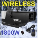 MACCHINA NEVE SCHIUMA WIRELESS SNOW 1800W DMX TELECOMANDO EFFETTO ATMOSFERICO - 1