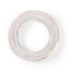 100 mt. matassa cavo audio piattina bianco sezione 2 x 0,75