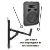 SUPPORTO STATIVO UNIVERSALE PARETE MURO ORIENTABILI PER CASSE ACUSTICHE portata 50kg - 6