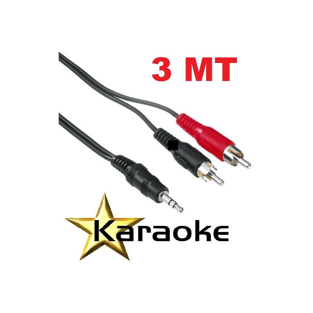 CAVO COMPUTER CASSE 3 mt. JACK 3,5 MM 2 SPINE RCA ART 104801 - 1 CAVO COMPUTER CASSE 3 mt. JACK 3,5 MM 2 SPINE RCA ART 104801 - 1