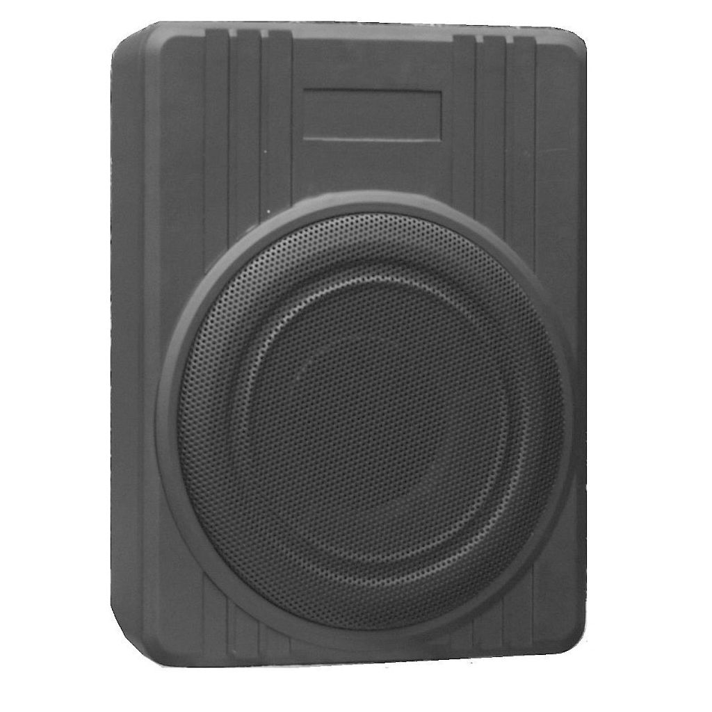  usato SUBWOOFER AUTO AMPLIFICATO CAR METALLO 600W 10" SOTTOSEDILE