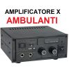 AMPLIFICATORE AMBULANTI CON SIRENA X AUTO FURGONE CAMION 12V