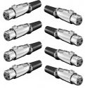 8 PZ. CONNETTORE CANNON XLR FEMMINA 3 POLI art. 8XLR3POLI - 1