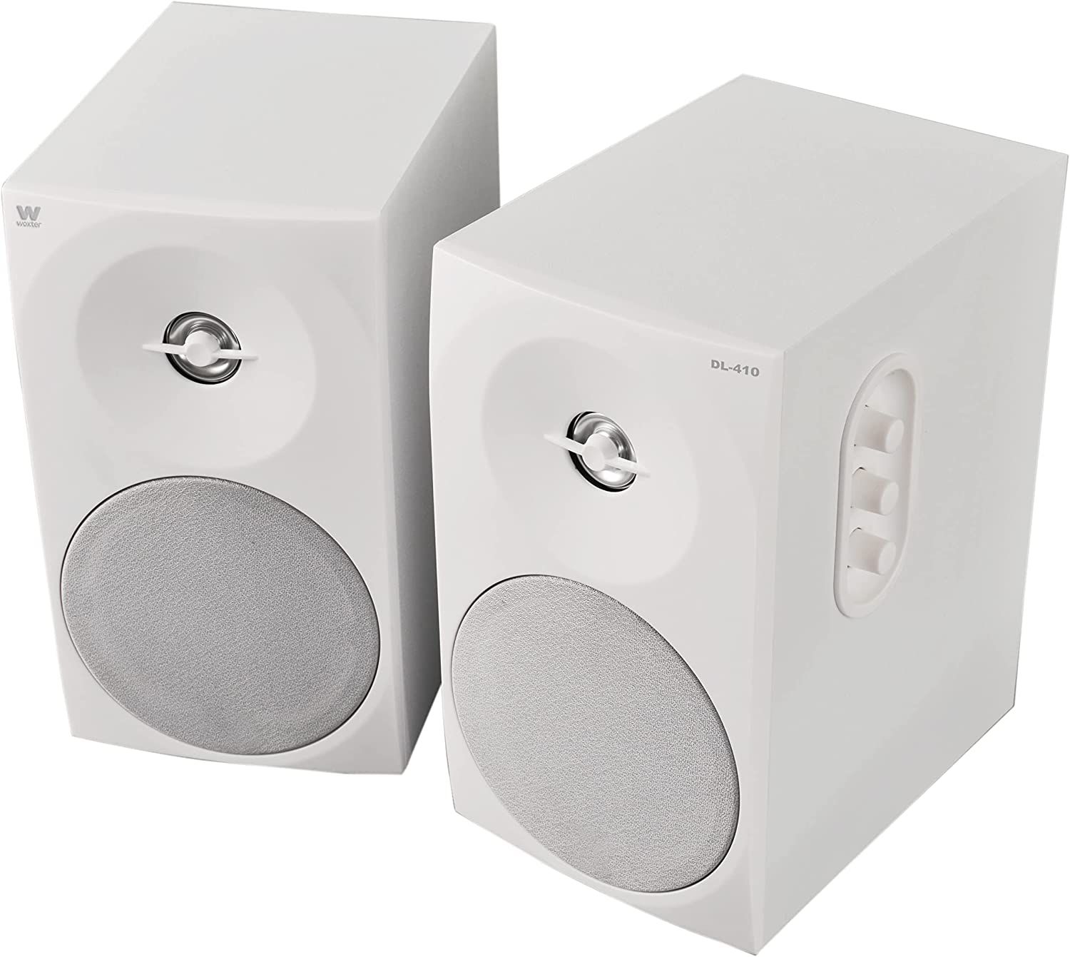 CASSE ACUSTICHE AMPLIFICATE MONITOR STUDIO BIANCHE 150W DIFFUSORI