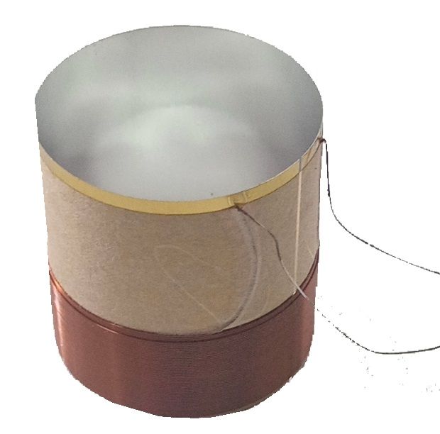 Bobina Mobile 100mm Per Subwoofer 18″ – 1600W Max, Supporto In Fibra Di Vetro A 2 Strati